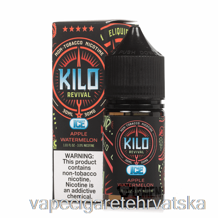 Vape Cigarete Led Jabuka Lubenica - Kilogram Soli Za Oživljavanje - 30ml 30mg